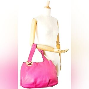 Michael Kors MK Fulton East West Designer Pink Tote Bag Purse Handbag